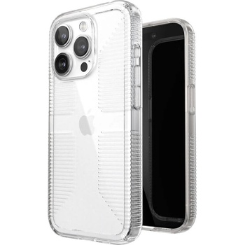 Speck GemShell Grip Case - удароустойчив хибриден кейс за iPhone 15 Pro (прозрачен)