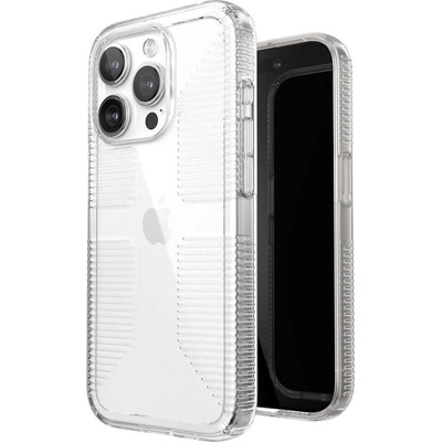 Speck GemShell Grip Case - удароустойчив хибриден кейс за iPhone 15 Pro (прозрачен)