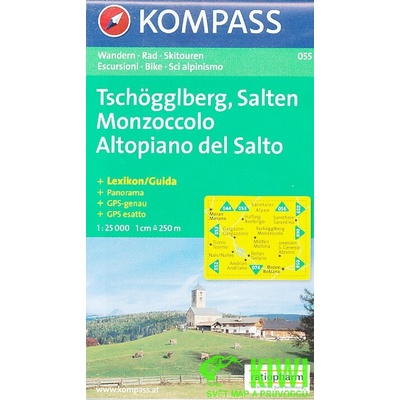 Tschogglberg/Monzoccolo-Salten/A. Salto 1:25 t., německy +