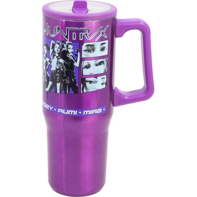 K Pop termohrnček Demon Hunters so slamkou a uchom 920 ml