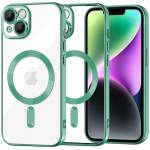 Techsuit Калъф за iPhone 14 - Luxury Crystal MagSafe - Light Green (KF2324601)