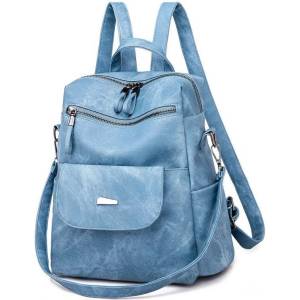 CHARON Дамска Раница Charon Softy, Синя, Различни цветове (ZYBP003-BLUE)
