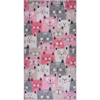 Vitaus Розов детски килим 120x180 cm Silly Cats - Vitaus (KRN-KID-1002-120x180)