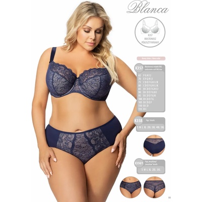 Gorsenia Бразилиани в син цвят k358/1 blancaeh-62250-granatowy - Син, размер s