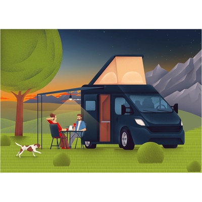 Voucher 4camping Elektronický darčekový poukaz Hodnota poukazu: 200 / Dizajn poukazu: Karavan
