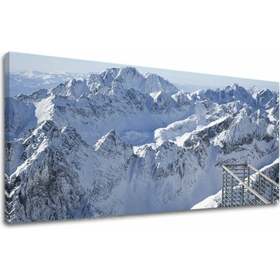 Papilora Obraz zasnežených štítov Vysokých Tatier na plátne — panoráma - 40x80 cm
