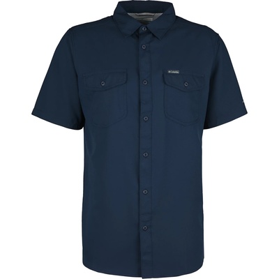 Columbia Мъжка риза с копчета Columbia Utilizer II Solid Short Sleeve Shirt - Collegiate Navy (033-1639-0212)