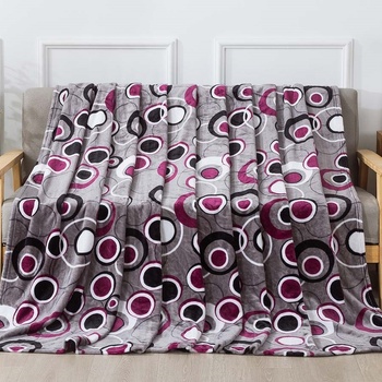 Xpose Deka mikroplyš HEDVIKA sivá/slivková 200x220