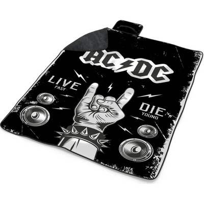 Sablio Plážová deka ACDC Live fast die young