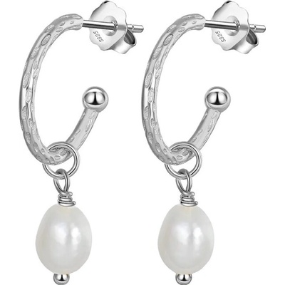 Majya Strieborné náušnice s perlou DOLORES 11746