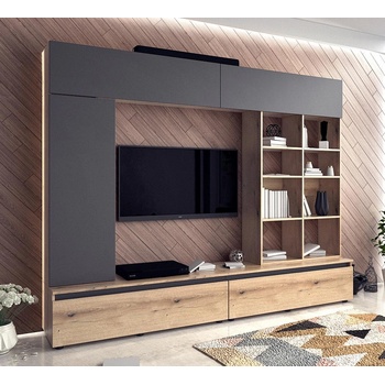 Холна секция Verdana дъб евоук и антрацит