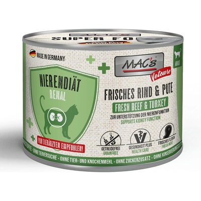 MACs CAT Vetcare obličková diéta 6 x 200 g kuracie