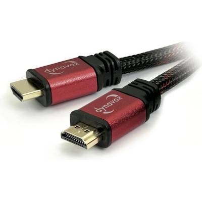 Dynavox Digital Pro HDMI - HDMI кабел с екранирани метални конектори, позлатени контакти и найлонова защитна оплетка 1.5m (059366)