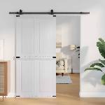 vidaXL Врата за плевня CORONA 100 x 210 cm Масивна борова дървесина (42021204)