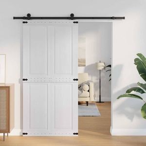 vidaXL Врата за плевня CORONA 100 x 210 cm Масивна борова дървесина (42021204)