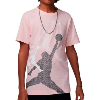 Тениска Jordan Gradient Stacked short sleeve T-shirt - Pink (Pink)