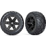 Traxxas колело 2.8", джанта RXT черен, гума Anaconda (4WD преден/заден, 2WD преден) (2)
