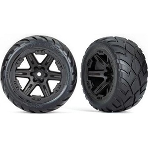 Traxxas колело 2.8", джанта RXT черен, гума Anaconda (4WD преден/заден, 2WD преден) (2)