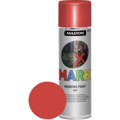 Maston Značkovací sprej Mark žiarivo červený 500 ml