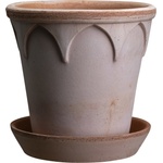 Bergs Potter Саксия Elizabeth с поставка 12 см розова (ELR12S)