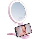 Immax 09102L - LED+CCT Димируемо козметично огледало SWEET LED/3W/5V розово (IM1442)