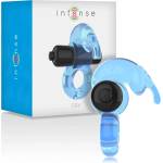  Вибриращ пенис ринг за двойки, клиторен контакт - Intense Fry Blue (D-234770)