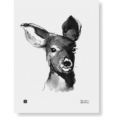 Plakát Charming Deer 30x40 cm Teemu Järvi Illustrations