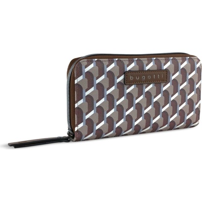 Dámská peněženka Bugatti Ella classic zip hnědá 496631 90