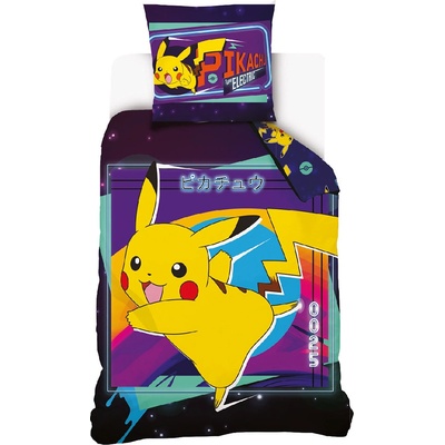 Carbotex povlečení Pokémon Pikachu Bleskový Útok 140x200 70x90