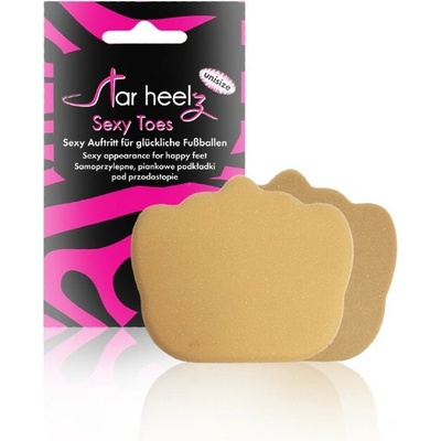 Star Heelz Sexy Toes tvarované špičky z polyuretánovej peny do dámskej obuvi béžové
