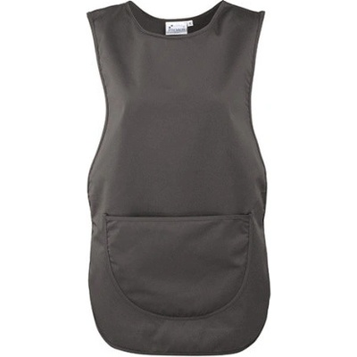 Premier Workwear Dámska tabardová zástera PR171 Dark Grey Pantone 431