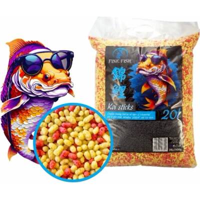 Fine Fish Koi Sticks Duo Mix 20 l, 2400 g