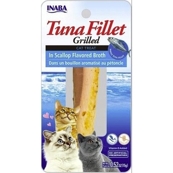 INABA Cat Grilled Chicken Fillet vo vývare z hrebenatky 25 g