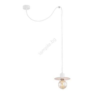 3834 - Висящ полилей CORSO 1xE27/15W/230V бял (AR3834)