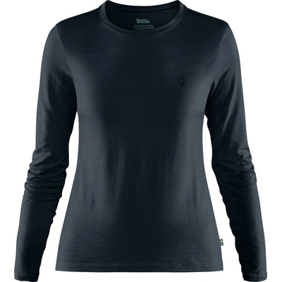 FJÄLLRÄVEN Abisko Wool LS W Dark Navy