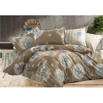 Image 1 of GoHome ГЛУХАРЧЕ КАФЯВ - Спален комплект с чаршаф с ластик