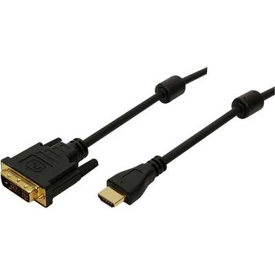 LogiLink HDMI кабел, A/M-DVI/M, 1080p, 2x феритен, 3 м