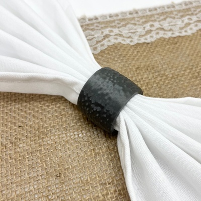 Svatba-eshop Kroužek na ubrousky šedý 3,8 cm - elegantní kroužky na ubrousky 3D tisk