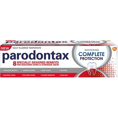 Parodontax Complete Protection Whitening Toothpaste избелваща паста за грижа за зъбите и венците унисекс 75 мл