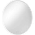 Hansgrohe Xarita S - Огледало със LED осветление и отопление, диаметър 70 см, сензорен дисплей, матово бяло 54982700 (54982700)