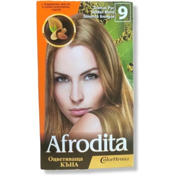Aphrodite къна за коса, номер 9, Златно русо