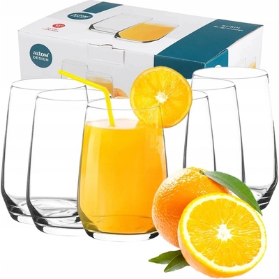 Altom Design Sklenice na drinky Rubín 6 x 450 ml