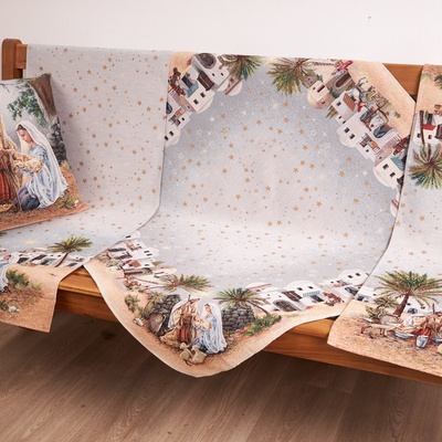 Tegatex Gobelínový ubrus Betlém přírodní 40x100 cm