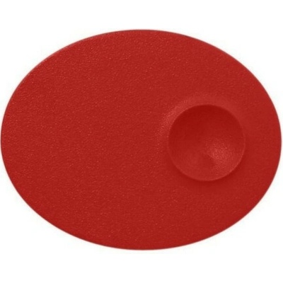 RAK Porcelain Talíř mělký s důlkem 18 x 10 cm světle červená RAK-NFMROP18BR