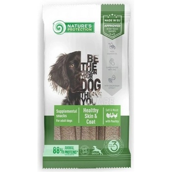 AKVATERA Nature's Protection DOG - Healthy Skin & Coat With Poultry, лакомство за куче с домашни птици - за лъскава козина и здрава кожа 160 гр, Литва - 125097