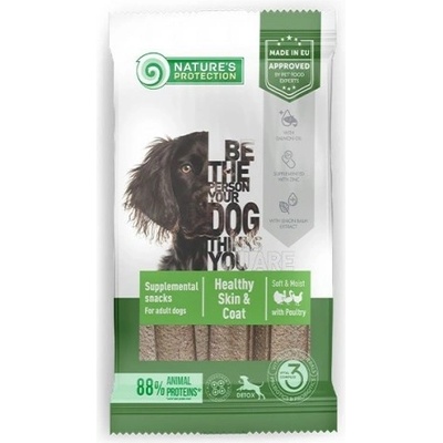 AKVATERA Nature's Protection DOG - Healthy Skin & Coat With Poultry, лакомство за куче с домашни птици - за лъскава козина и здрава кожа 160 гр, Литва - 125097