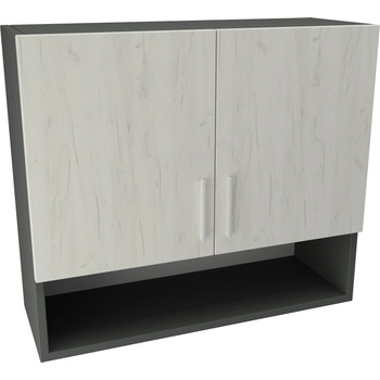 Image 1 of DST Кухненски модул MK-9 dst, 700/800/300, антрацид и бял дъб