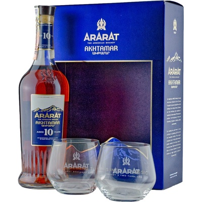 Ararat 10 Y.O. 40% 0,7 l (darčekové balenie 2 poháre)