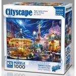 KS Games - Puzzle Night Lights Of Paris - 1 000 piese