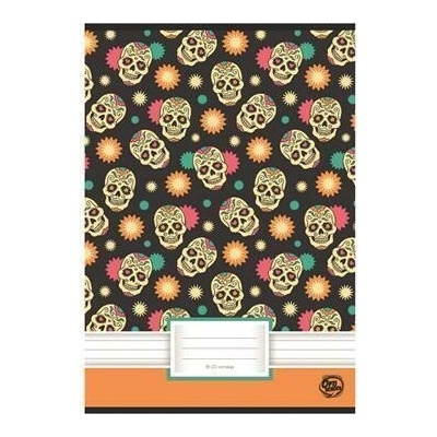 OPTISCHOOL Sešit Skull 81 32 A4 linkovaný